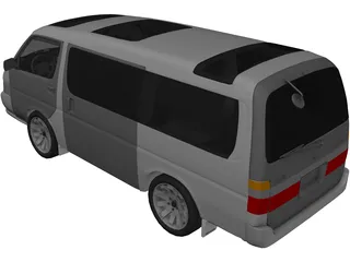 Toyota HiAce (2004) 3D Model preview