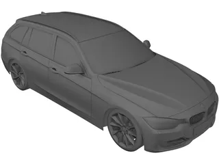BMW 3-Series Touring [F31] (2013) 3D Model preview