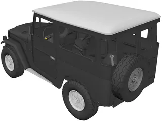 Toyota Land Cruiser FJ40 3D Model preview