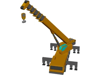 All Terrain Crane 3D Model preview
