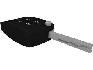 Electronic Car Key 3D Model preview