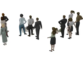 People Person Collection 3D Model preview