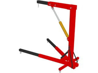 Engine Workshop Crane 3D Model preview