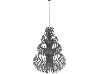 Iron Chandelier 3D Model preview
