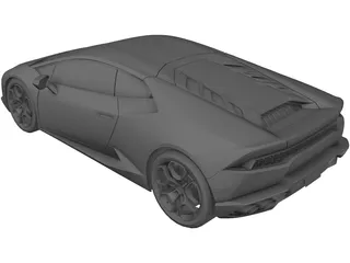 Lamborghini Huracan LP610-4 (2015) 3D Model preview