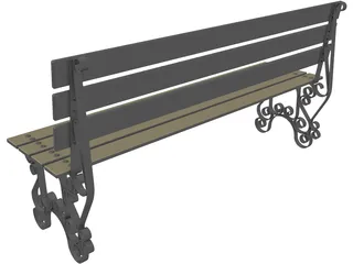 Bench 3D Model preview