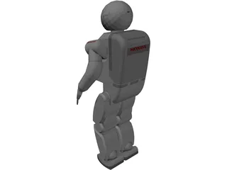 Honda Asimo Robot 3D Model preview