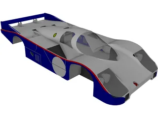 Porsche 956 Body 3D Model preview