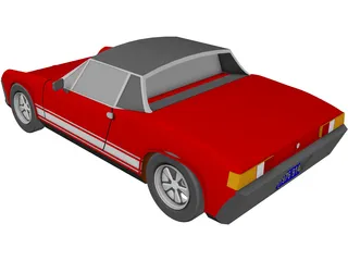 Porsche 914 3D Model preview