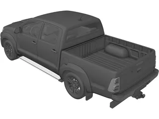 Toyota Hilux Double Cab (2011) 3D Model preview