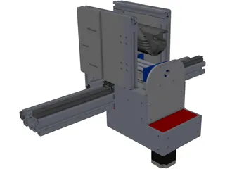 CNC Gantry Router Holder and Movement Construction 3D Model preview