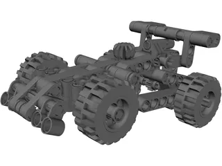 Lego Car 3D Model preview