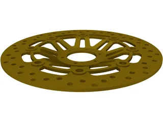 Honda CBR600F3 Frony Brake Rotor 3D Model preview