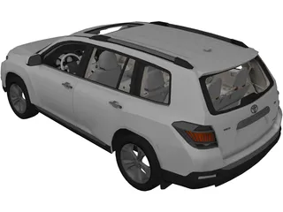 Toyota Highlander (2012) 3D Model preview