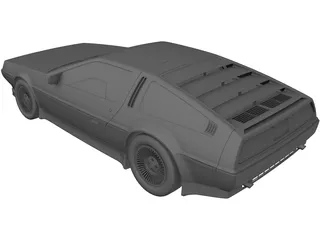 DMC DeLorean (1980) 3D Model preview