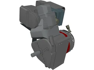 Briggs Baja Engine 3D Model preview