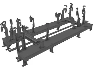 Vehicle Body Fixture 3D Model preview