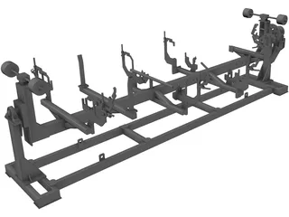 Body DT Test Jig 3D Model preview