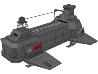London Transport Ship 3D Model preview