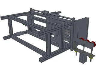 PVC Loading and Packing Machine 3D Model preview