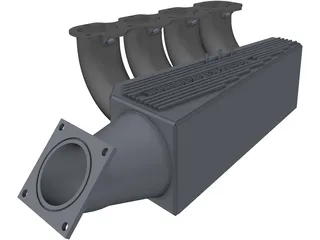 Honda CBR600CC Intake Manifold 3D Model preview