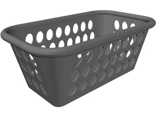 Platic Basket 3D Model preview
