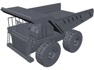 Caterpillar Mine Truck 3D Model preview