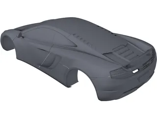 McLaren MP4-12C Body 3D Model preview