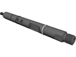 Bosch Diesel Fuel Injector 3D Model preview