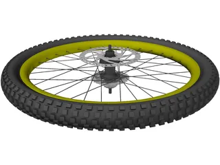 MTB Wheel 3D Model preview