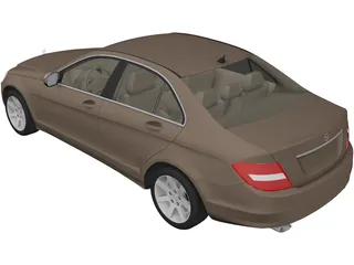 Mercedes-Benz C-Class (2008) 3D Model preview