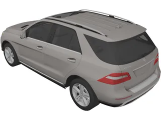 Mercedes-Benz M-Class (2012) 3D Model preview