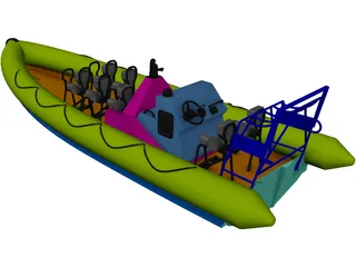 RIB Military 3D Model preview
