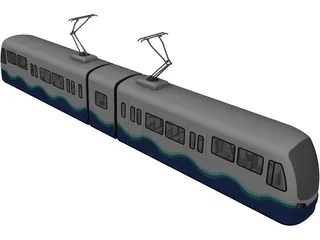 Sound Transit Light Rail 3D Model preview