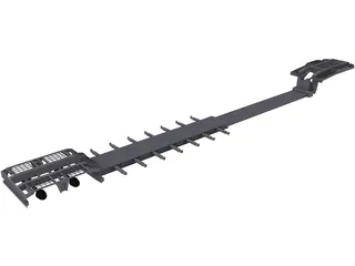 Lowbed Trailer 3D Model preview