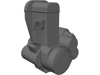 Suzuki DR-Z 400 Engine 3D Model preview