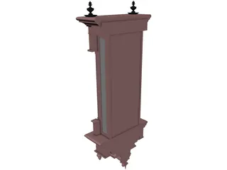 Wall Clock 3D Model preview