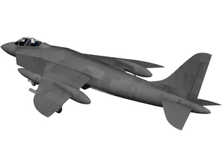 Hawker Siddeley P.1154 Royal Navy 3D Model preview
