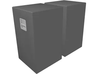 EAX-3000 Speakers 3D Model preview