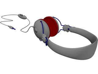 Senheisser Headphones 3D Model preview