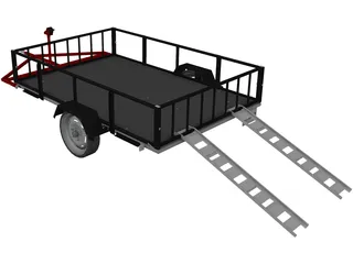 Multi-Purpose Trailer 3D Model preview