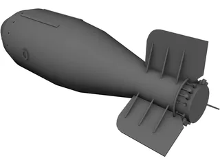 Tsar Bomba 3D Model preview