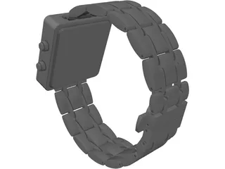 Binary Watch 3D Model preview