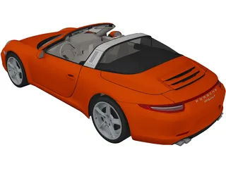 Porsche 911 Targa 4 (2015) 3D Model preview