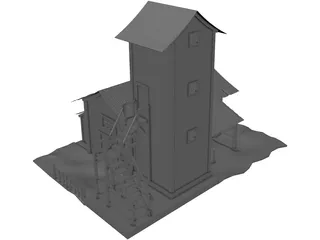 Old Barn 3D Model preview