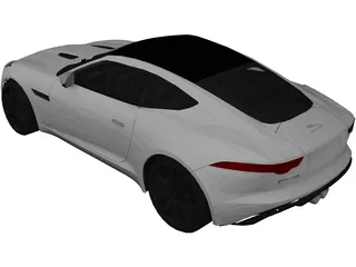 Jaguar F-Type Coupe (2014) 3D Model preview
