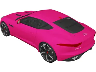 Jaguar F-Type R (2015) 3D Model preview