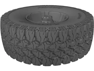 ProComp Xtreme A/T & wheel 3D Model preview