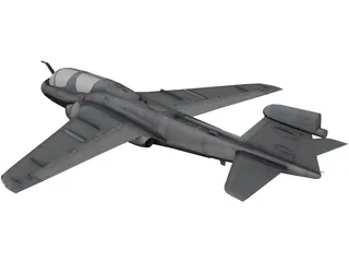 Grumman EA-6B Prowler 3D Model preview