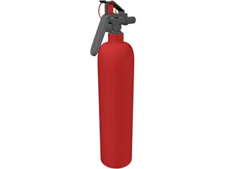 Fire Extinguisher 3D Model preview
